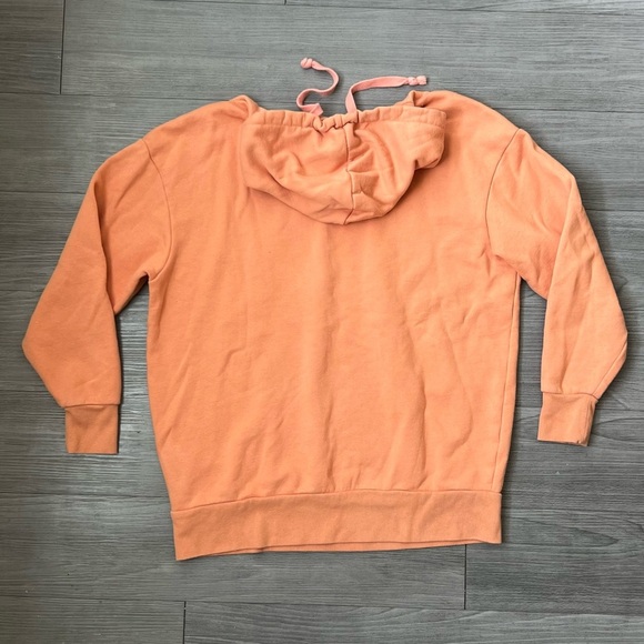 NWOT Disney Parks Stitch Wild At Heart Orange Oversized Hoodie Sweatshirt Size S - Picture 3 of 6